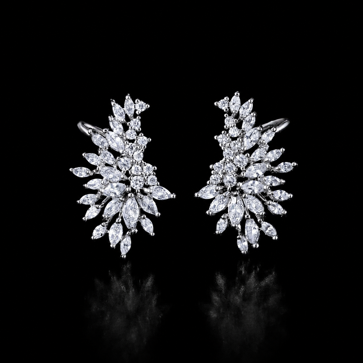 Silver earrings