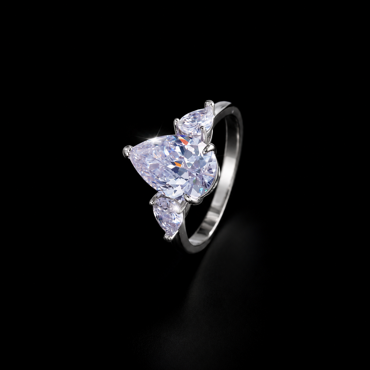 Teardrop Silver Ring