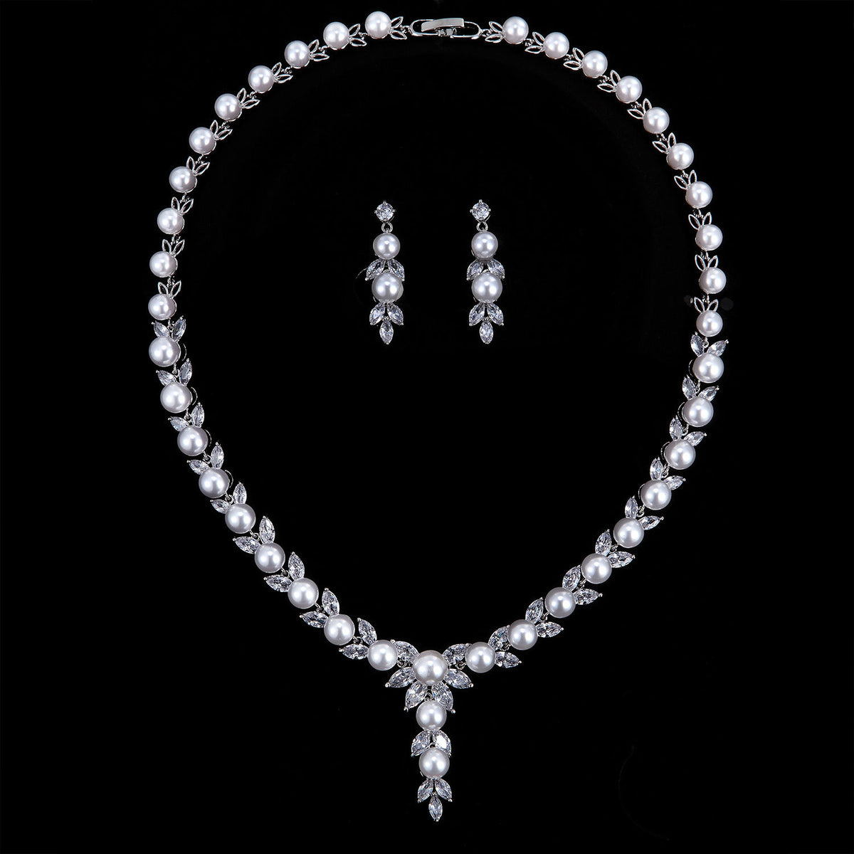 Mixed Pearl 2 Piece Jewelry Set