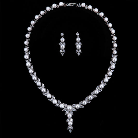 Mixed Pearl 2 Piece Jewelry Set