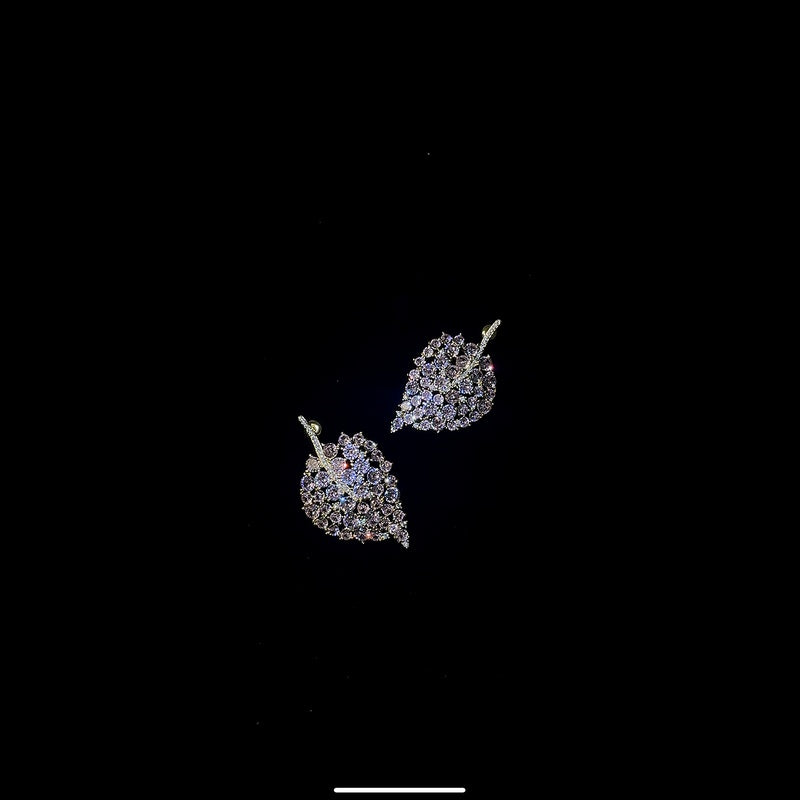 Pink Leaves Earrings