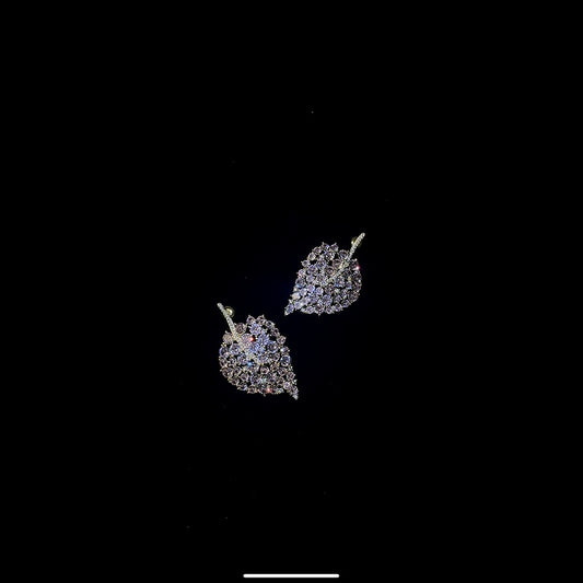 Pink Leaves Earrings